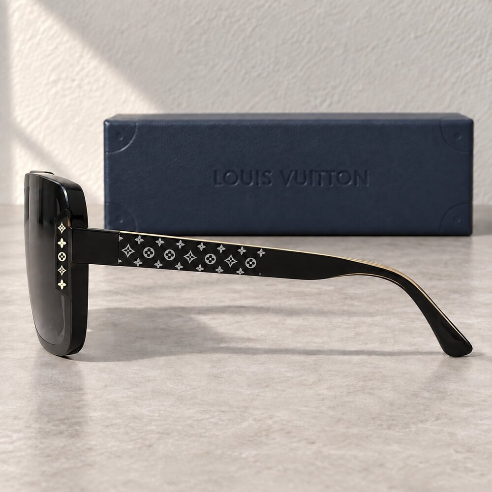 Louis Vuitton Black Square Sunglasses - Picture 3 of 6